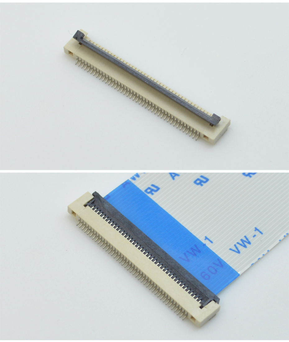 工廠銷售FPC/FFC軟排線連接器0.5-18P 0.5間距 H1.5厚 翻蓋式下接,午夜福利在线播放