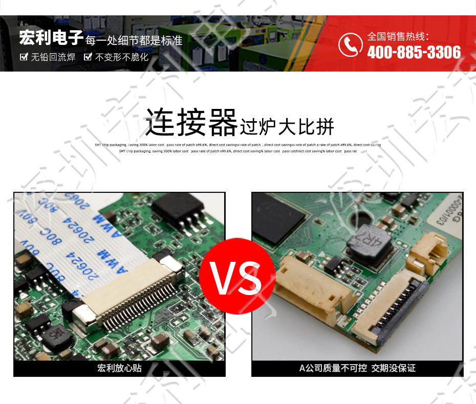 午夜成人电影在线观看 間距0.5mm 高H1.0 20P下接翻蓋 SMT耐高溫貼片連接器