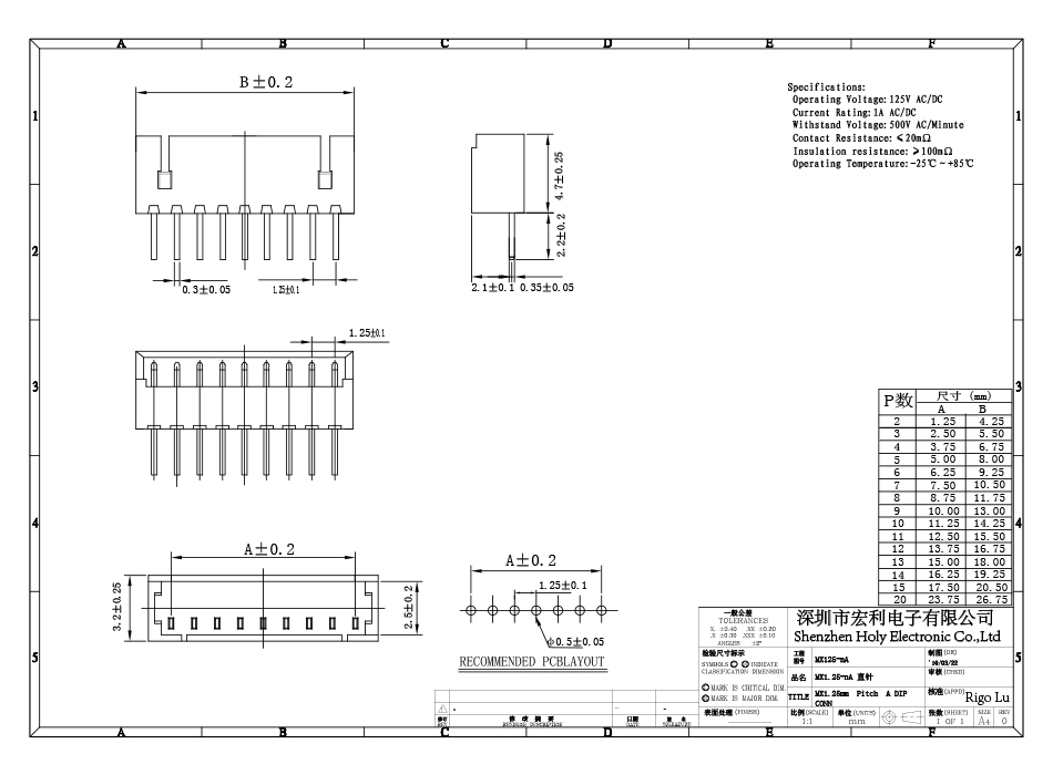 網絡機頂盒1.25直針180度針座立式直插1.25mm間距3P接插件連接器,午夜福利在线播放